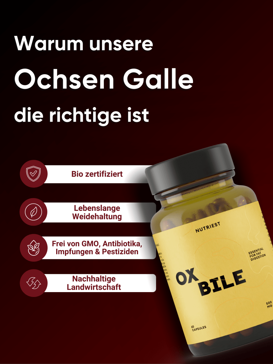 Bio Weiderind Ochsen Galle Kapseln NUTRIEST - Raw Animal