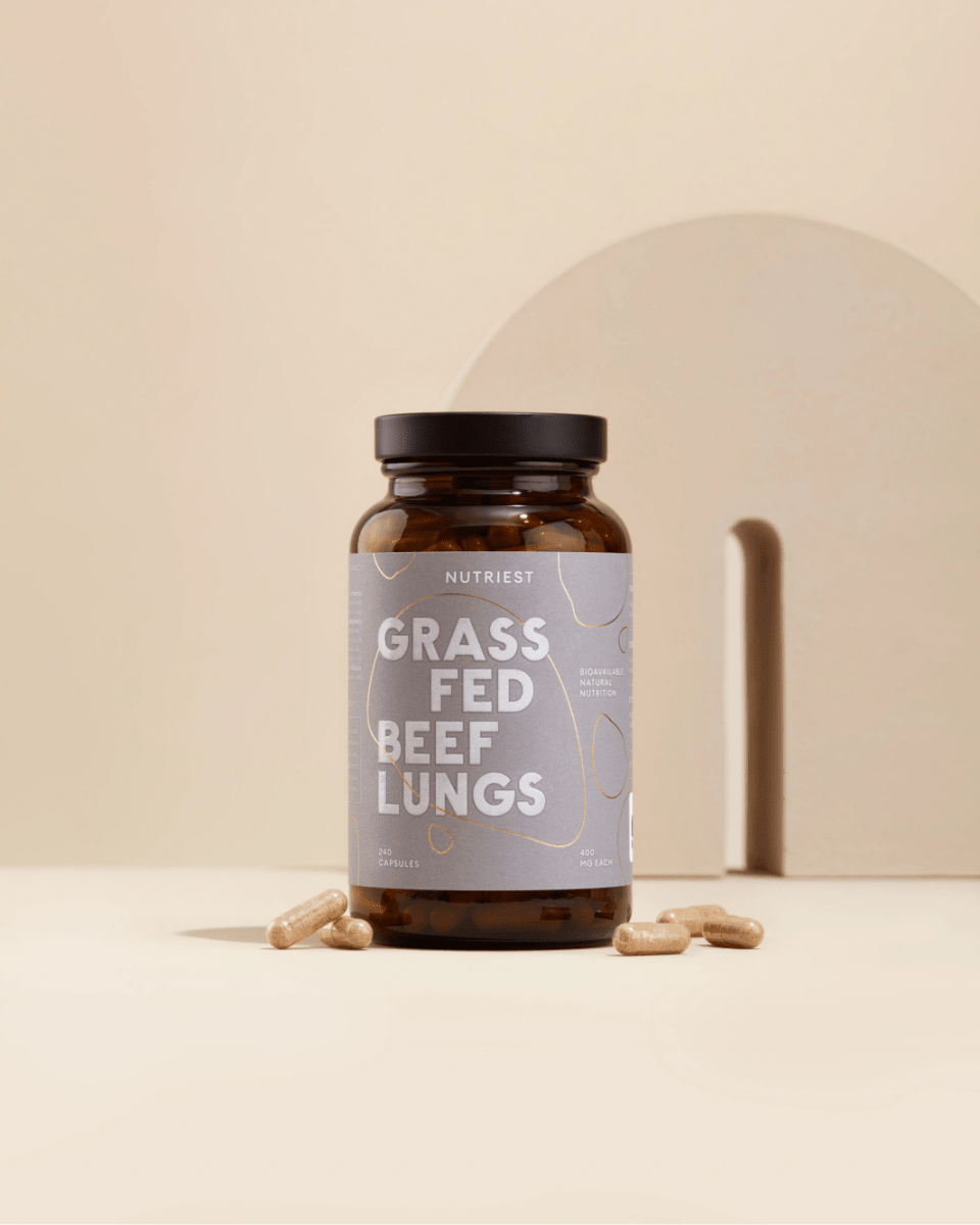 Getrocknete Bio Weiderind Lungen in Kapseln NUTRIEST - Raw Animal