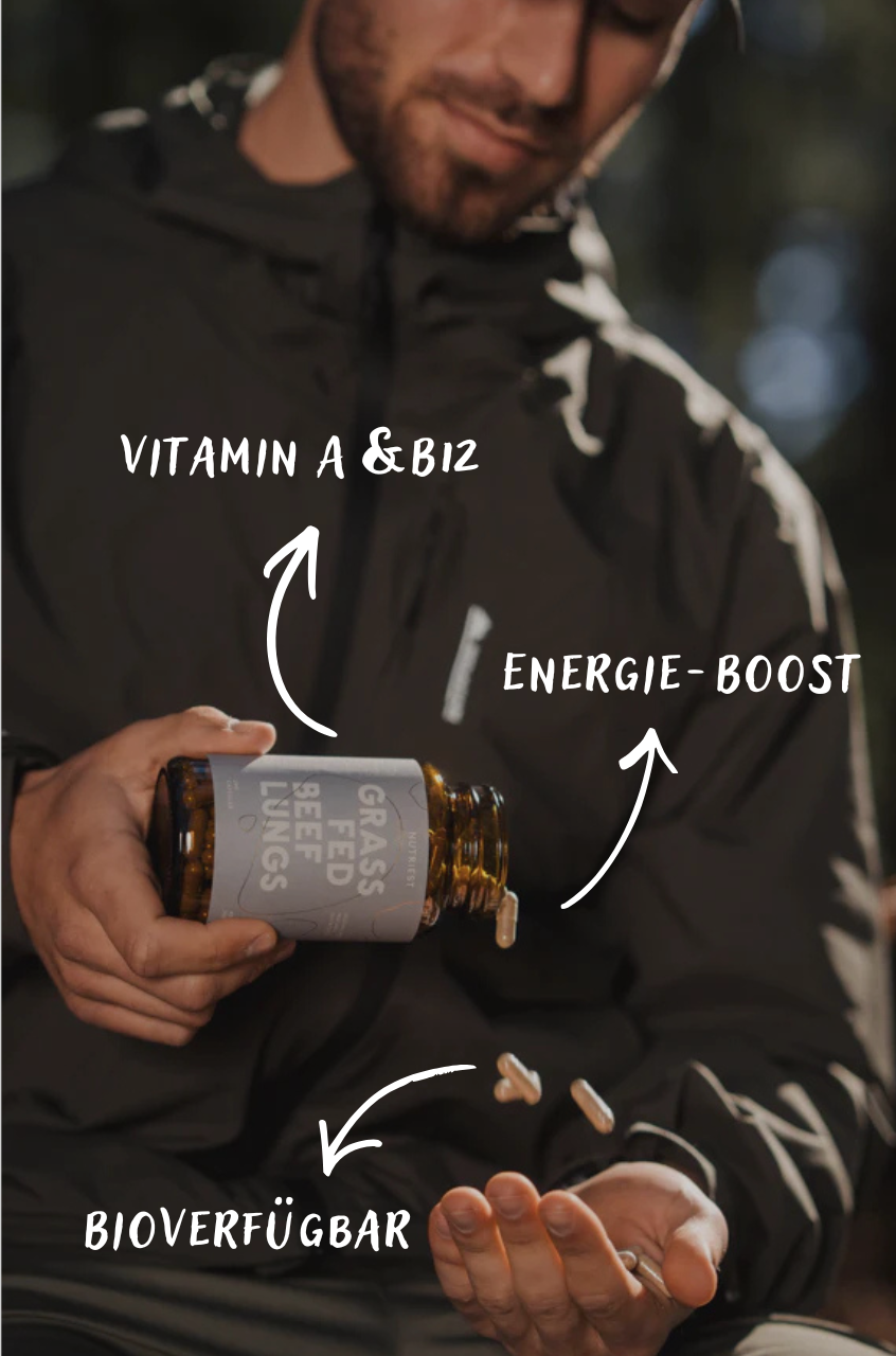 Poumons de bœuf bio séchés en capsules