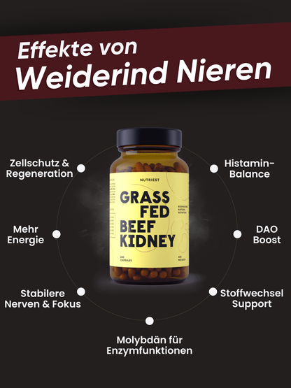 Capsules de reins de bœuf bio séchés