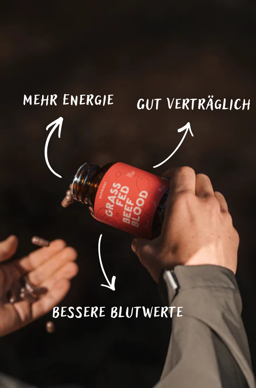 Sang de bœuf bio séché en capsules