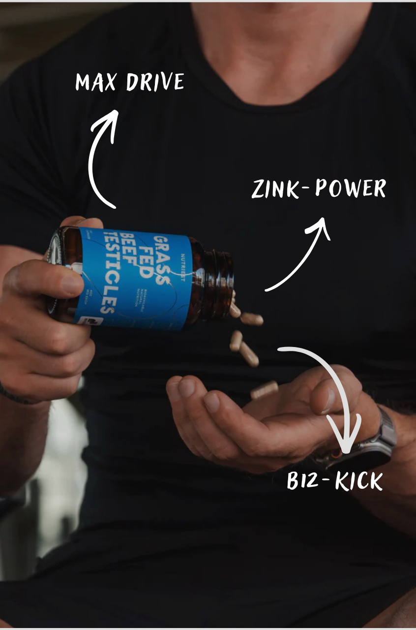 Testicules de bœuf bio séchés (testicules de taureau) en capsule pratique