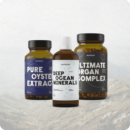 Basis-Trio: Organ-Komplex, Austernextrakt und Tiefsee Mineralien mit Zink und Magnesium