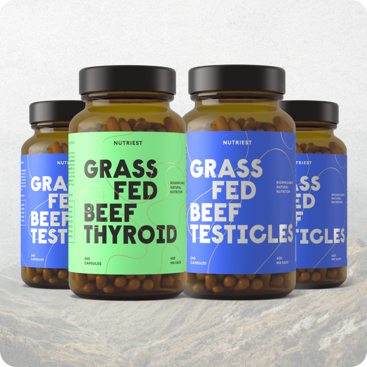 Bulltimate: Stierhoden und Bio-Schilddrüse Kapseln, Bodybuilding Supplements aus Organen