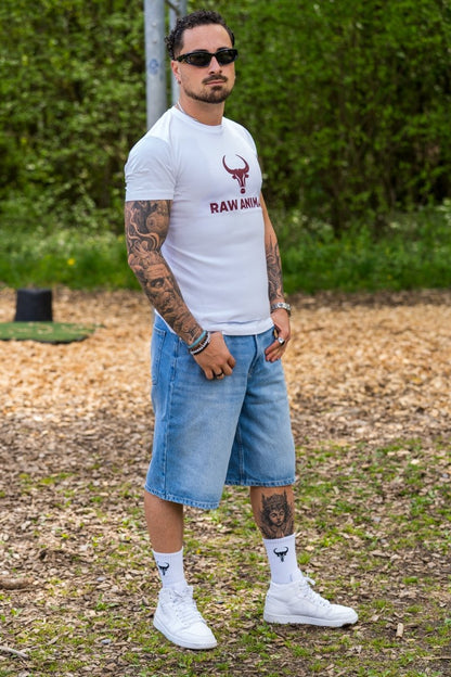 Das Raw Animal T-Shirt in klassischem Weiss Raw Animal - Raw Animal