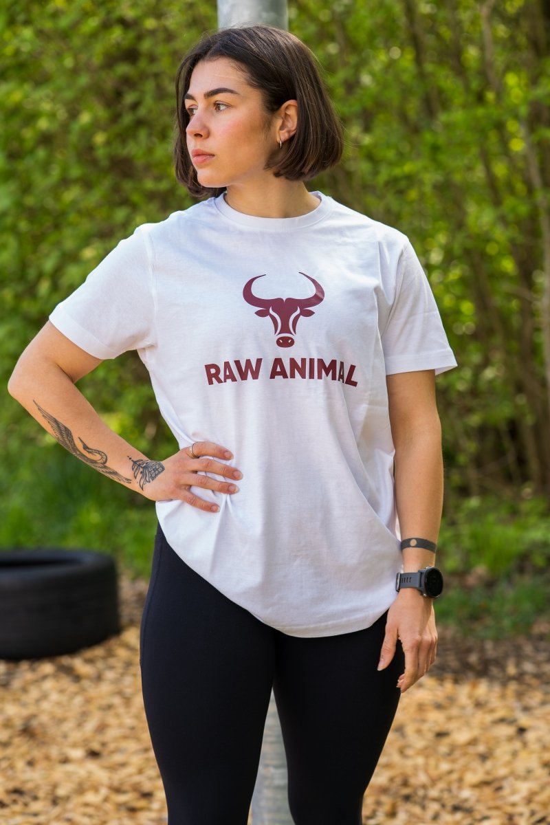 Das Raw Animal T-Shirt in klassischem Weiss Raw Animal - Raw Animal
