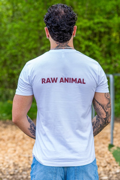 Das Raw Animal T-Shirt in klassischem Weiss Raw Animal - Raw Animal