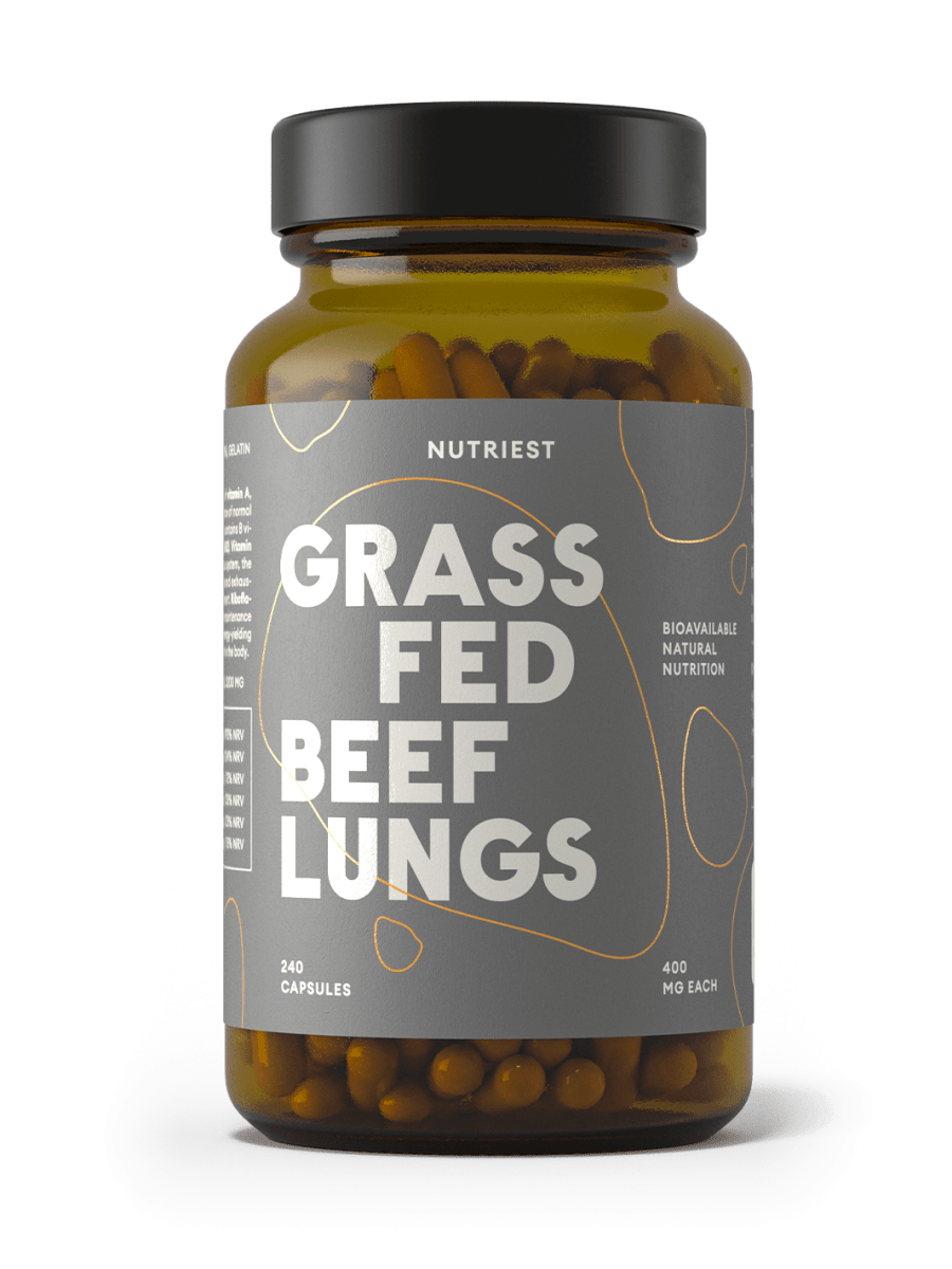 Getrocknete Bio Weiderind Lungen in Kapseln NUTRIEST - Raw Animal
