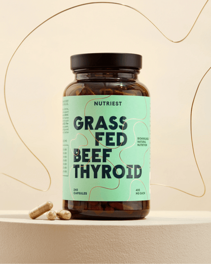 Getrocknete Bio Weiderind Schilddrüse in Kapseln NUTRIEST - Raw Animal