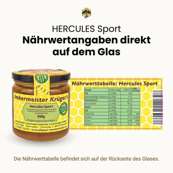 HERCULES Sport 500g Imkermeister Krüger - Raw Animal