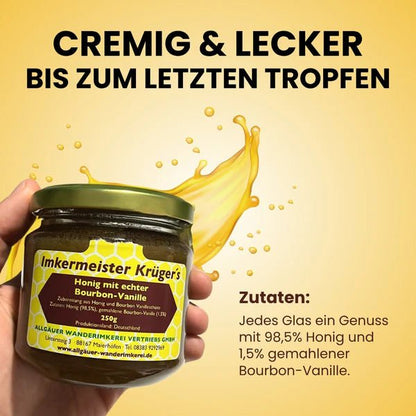 Honig mit echter Bourbon-Vanille 250g Imkermeister Krüger - Raw Animal