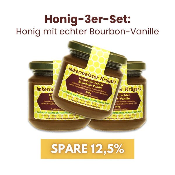 Honig mit echter Bourbon-Vanille 250g Imkermeister Krüger - Raw Animal