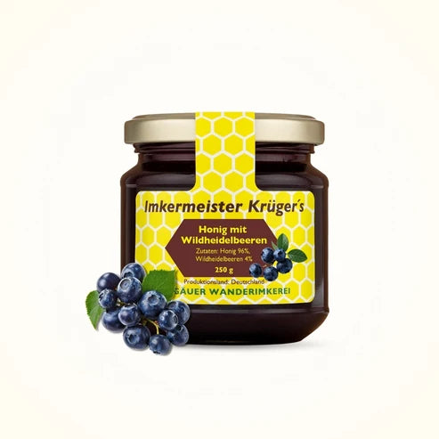 Honey with wild blueberries 250g