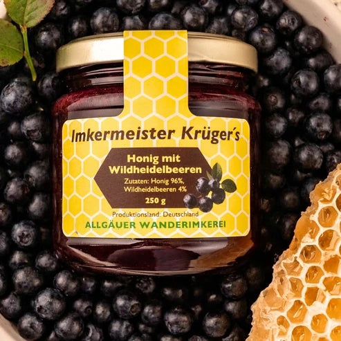 Honey with wild blueberries 250g