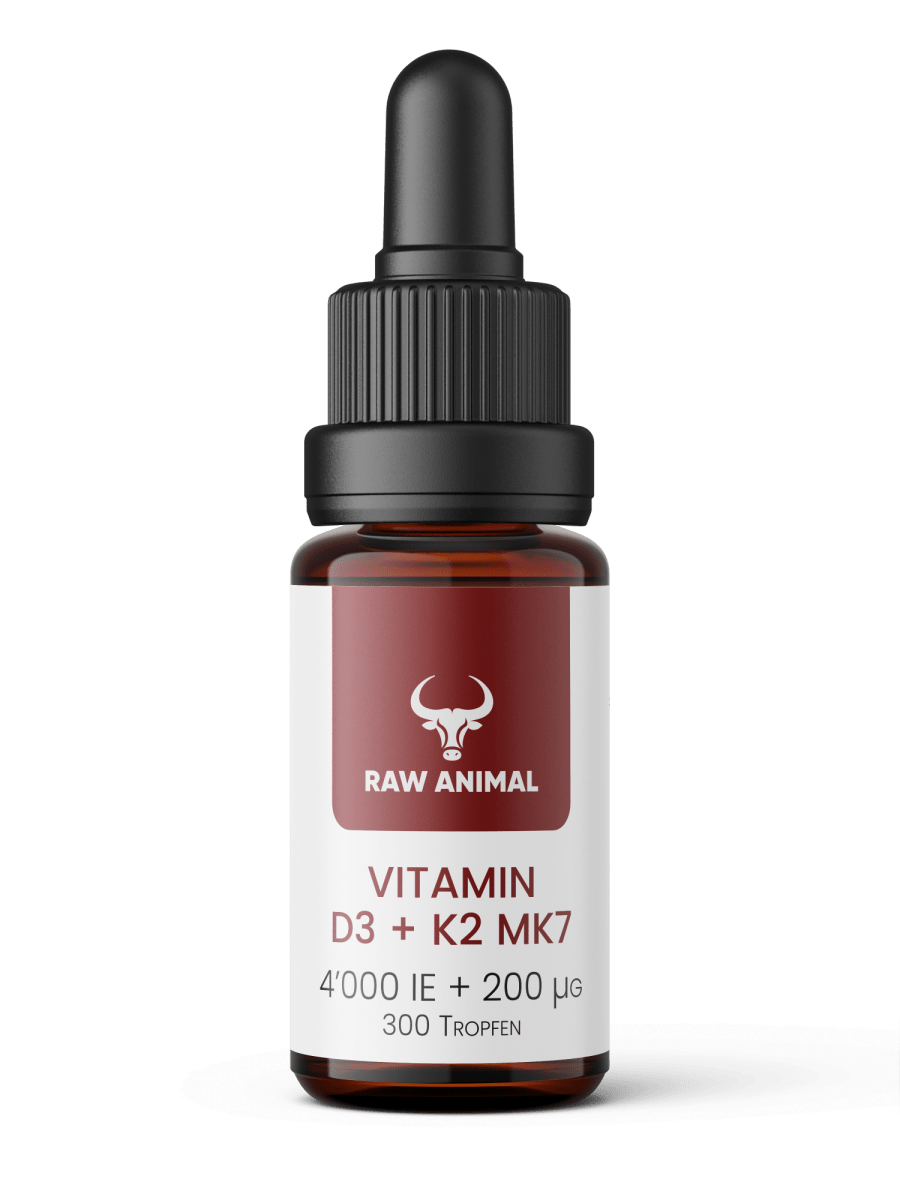 Vitamin D3 + K2 MK7 - 4000 IU + 200 µg Tropfen Raw Animal - Raw Animal